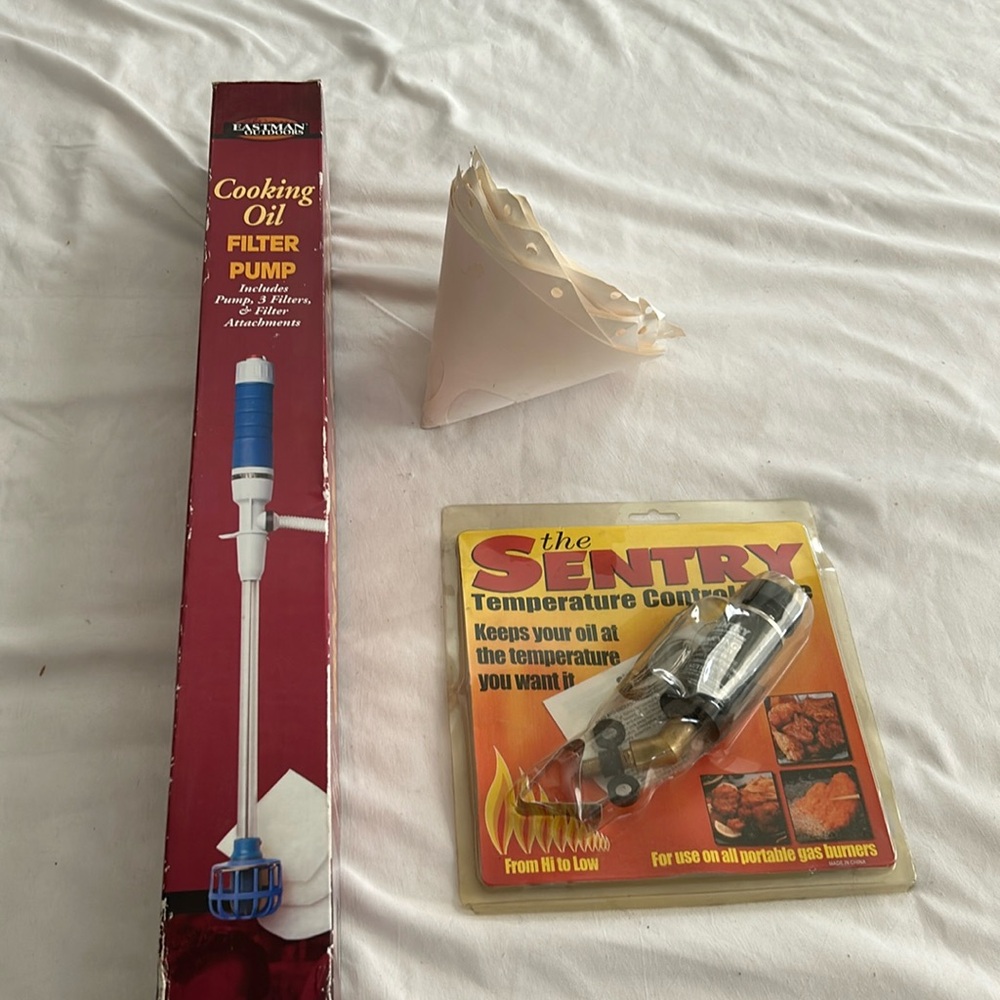 Cooking oil filter and pump! With century temperature control valve!